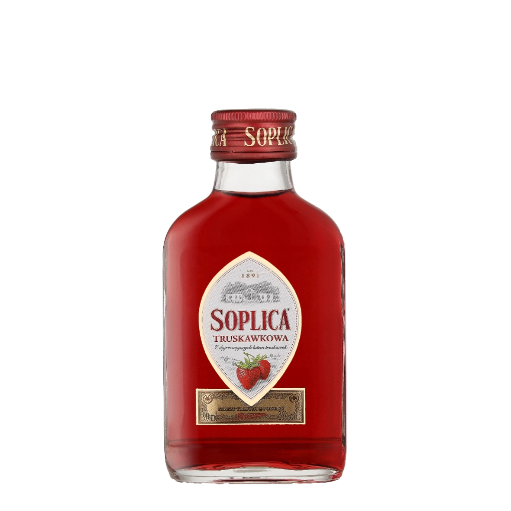 Soplica Truskawkowa 'Aardbei' 0.09 liter Wodka