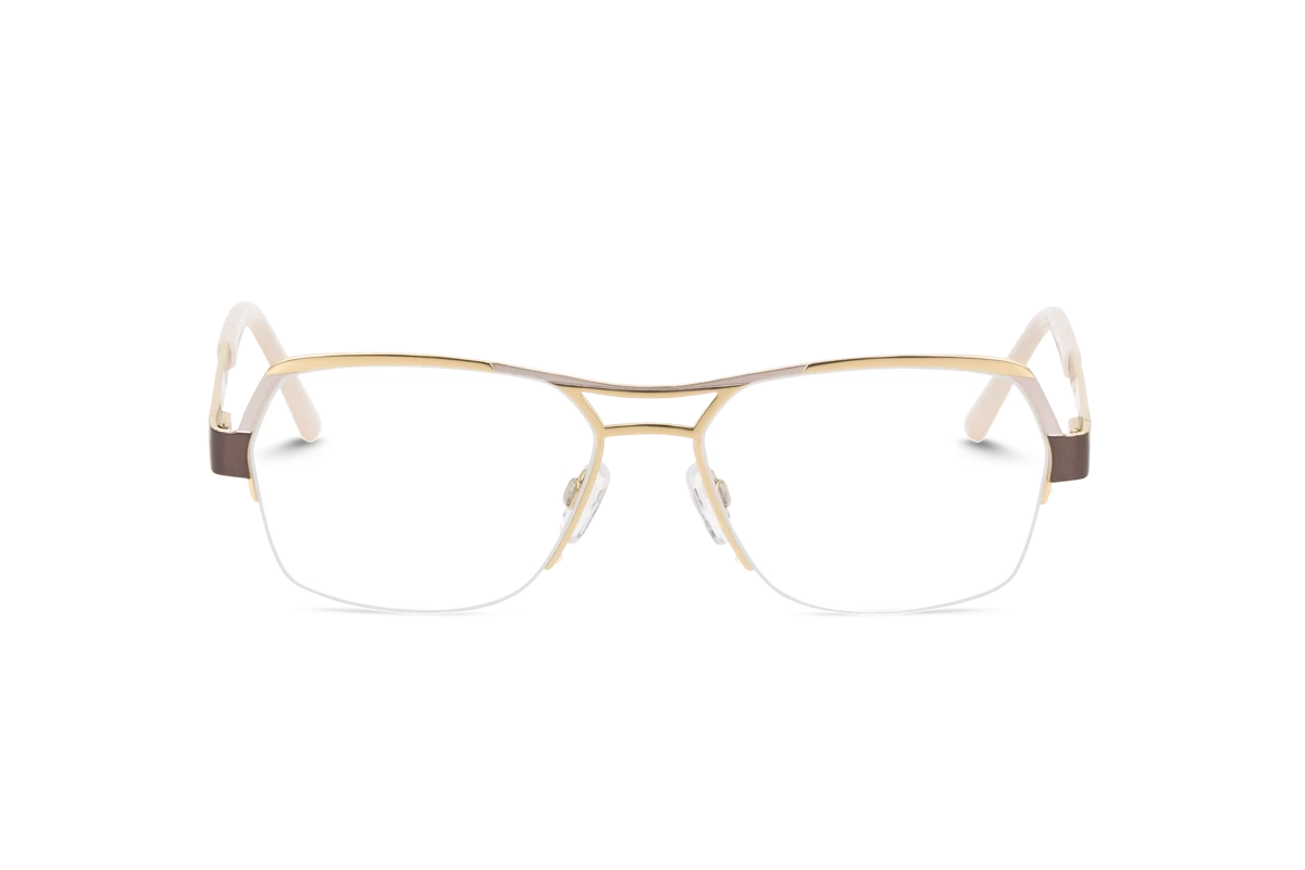 Cazal 1240 Damen Brille mit und ohne Sehstärke / Gold / rechteckig