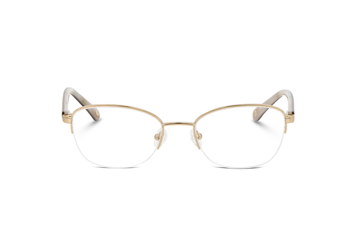 KIND Hedda Damen Brille mit und ohne Sehstärke / Gold / rechteckig