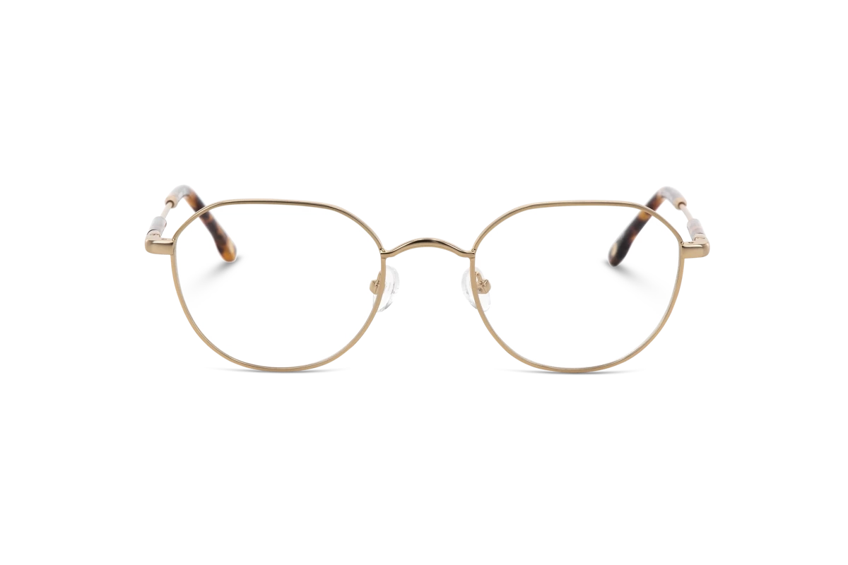 KIND Dag Unisex Brille mit und ohne Sehstärke / Gold / oval