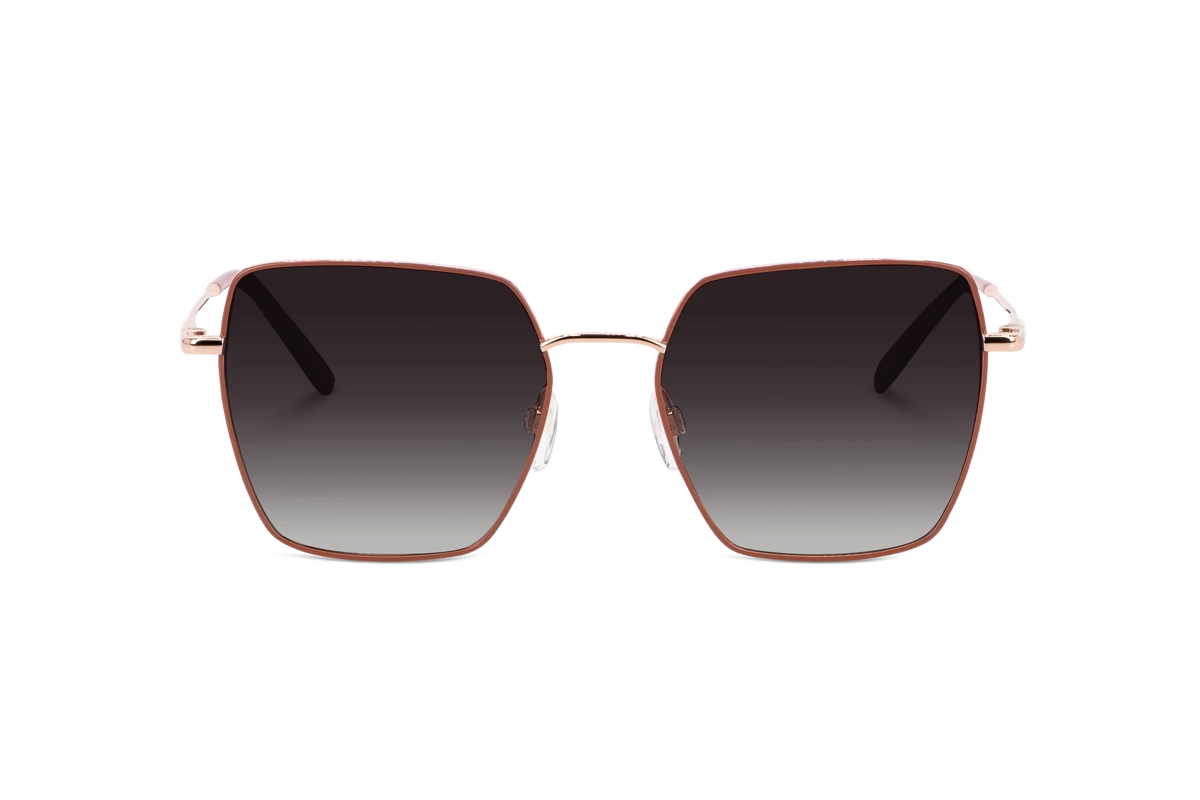 Sol No. 746 Damen Sonnenbrille mit und ohne Sehstärke / Orange / rechteckig