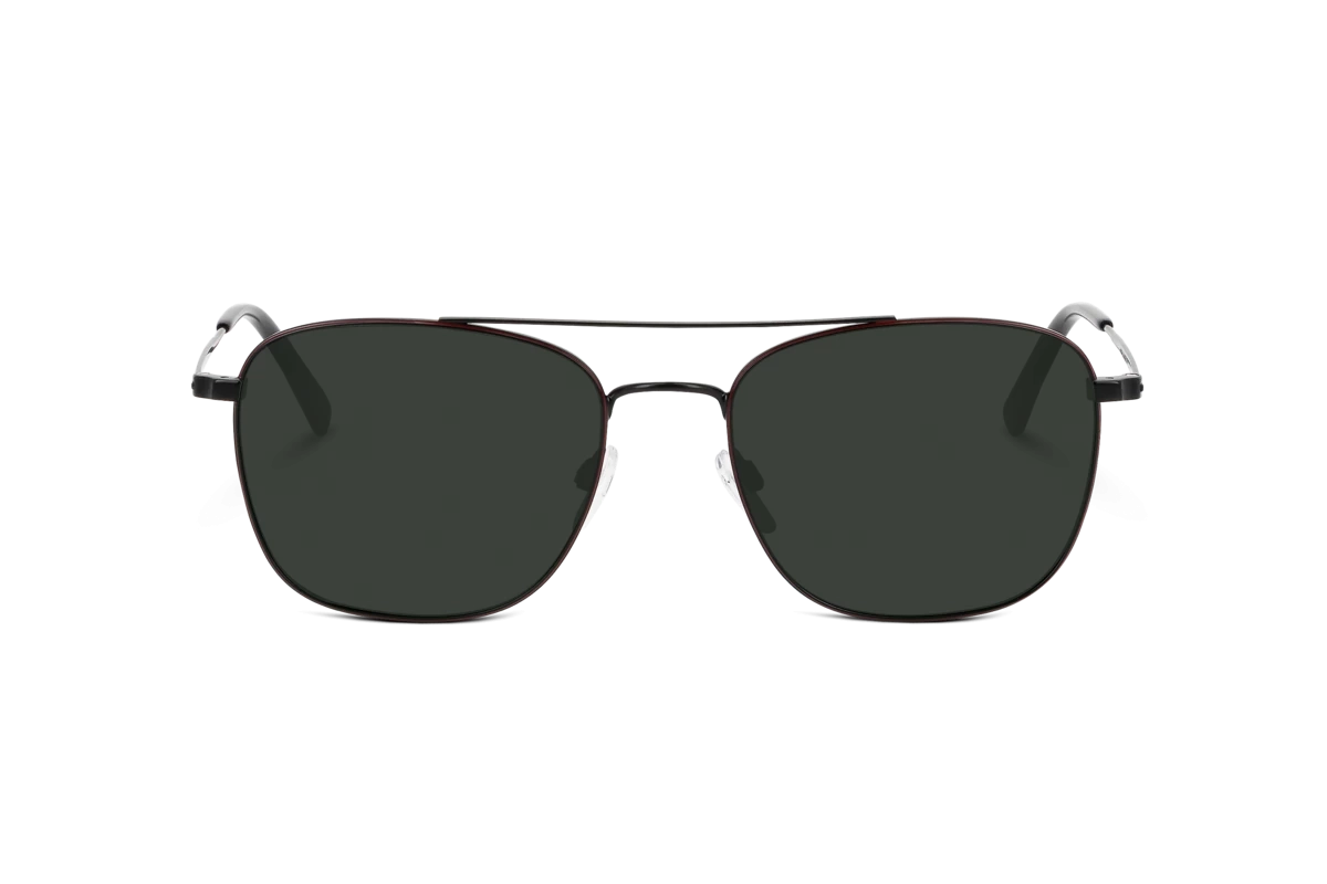 Sol No. 757 Herren Sonnenbrille mit und ohne Sehstärke / Schwarz / rechteckig