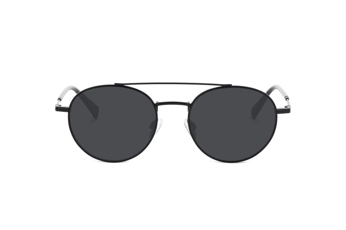 Sol No. 7655 Herren Sonnenbrille mit und ohne Sehstärke / Schwarz / oval