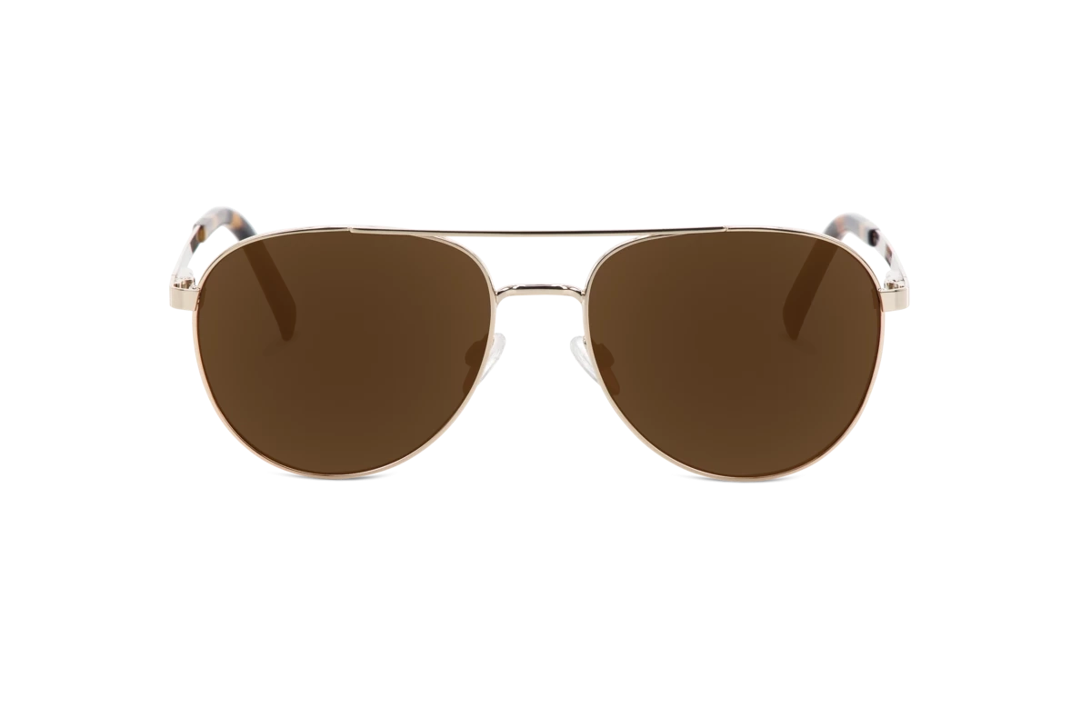 Sol No. 7901 Herren Sonnenbrille mit und ohne Sehstärke / Gold / oval