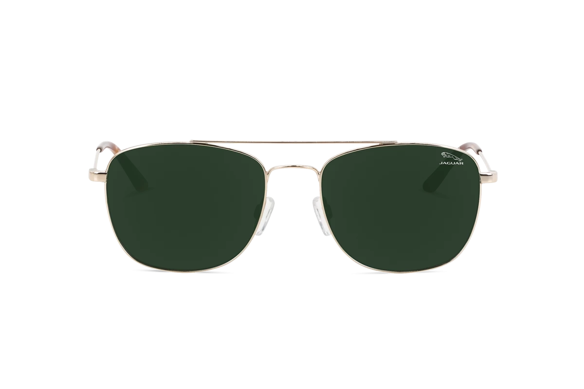 Jaguar 37589 Herren Sonnenbrille mit und ohne Sehstärke / Gold / rechteckig
