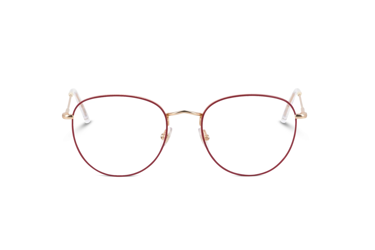 KIND Nihal Unisex Brille mit und ohne Sehstärke / Rot / oval