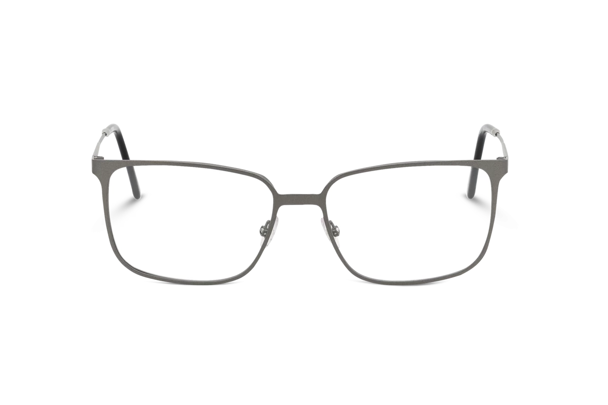 KIND Pollux Herren Brille mit und ohne Sehstärke / Metallisch / rechteckig
