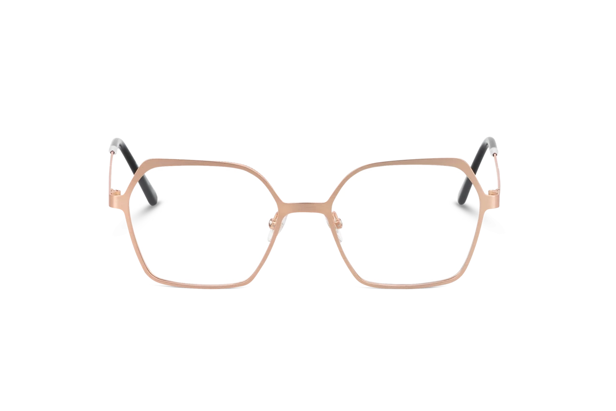 KIND Mimas Damen Brille mit und ohne Sehstärke / Gold / rechteckig