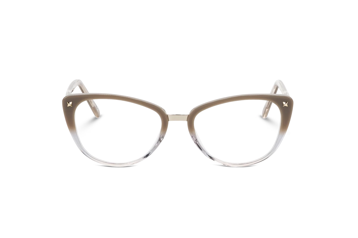 KIND Bellatrix Damen Brille mit und ohne Sehstärke / Beige / extravagant