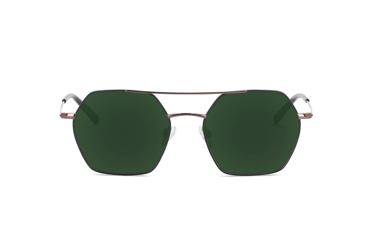 Sol No. 760 Damen Sonnenbrille mit und ohne Sehstärke / Schwarz / rechteckig