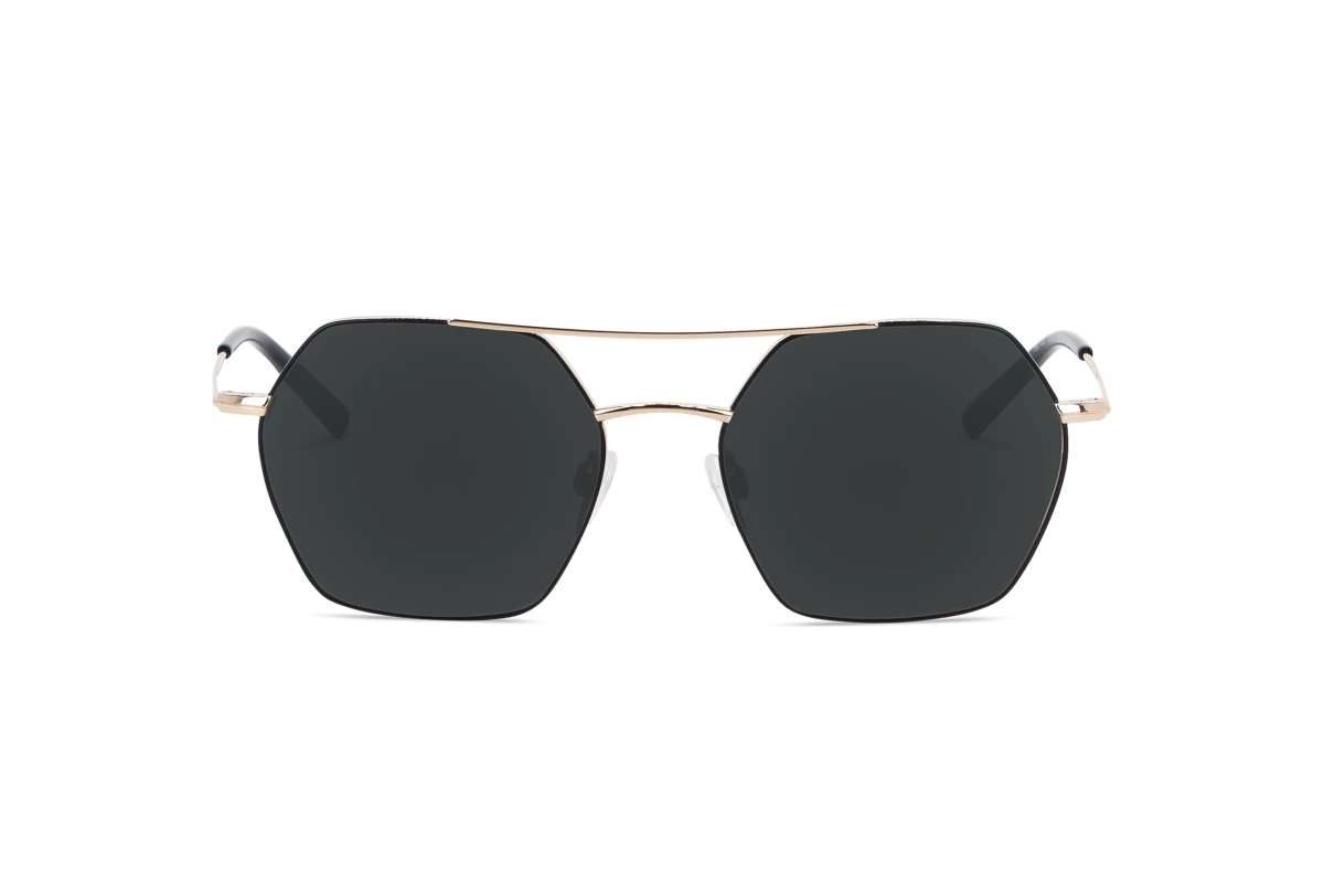 Sol No. 760 Damen Sonnenbrille mit und ohne Sehstärke / Schwarz / rechteckig