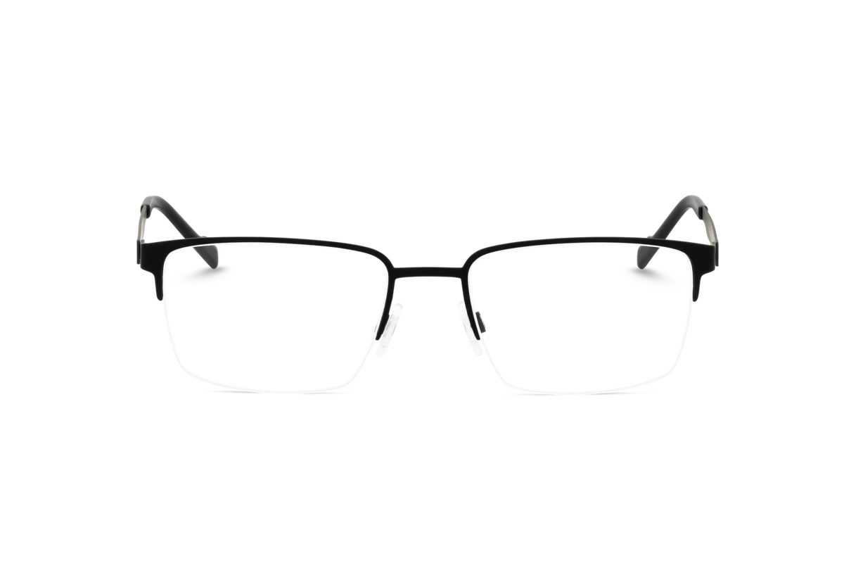 Titanflex 820883 Herren Brille mit und ohne Sehstärke / Schwarz / rechteckig