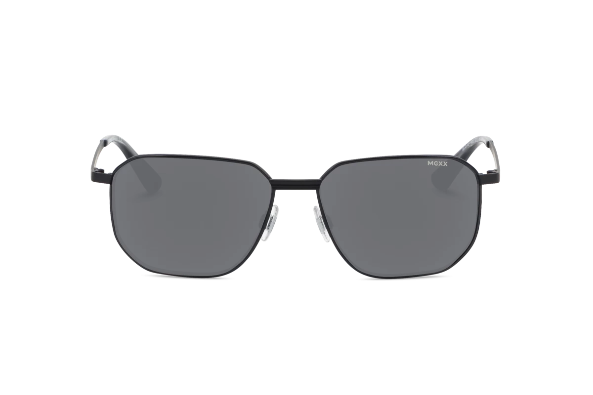 Mexx 6502 Herren Sonnenbrille mit und ohne Sehstärke / Schwarz / rechteckig
