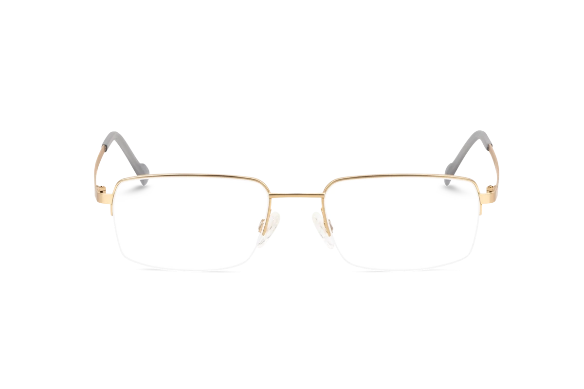 Titanflex 820920 Herren Brille mit und ohne Sehstärke / Gold / rechteckig