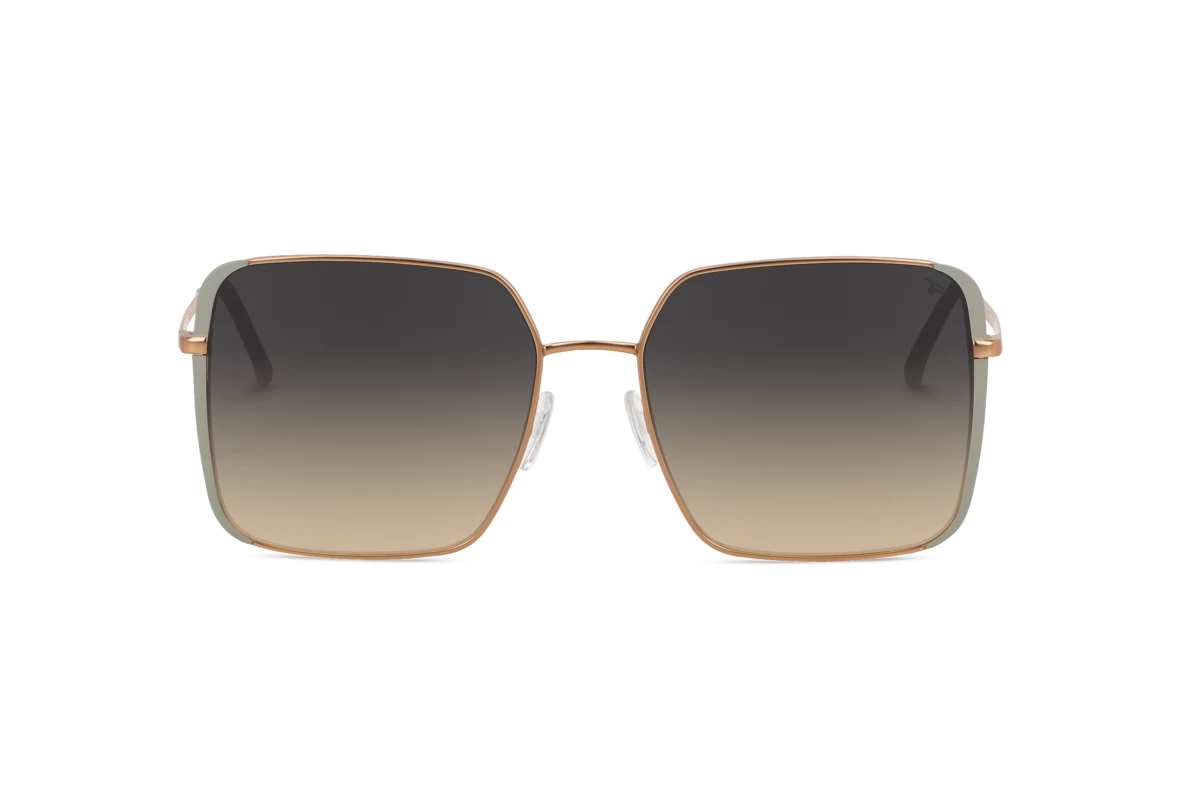 Titanflex 826701 Damen Sonnenbrille mit und ohne Sehstärke / Gold / oval