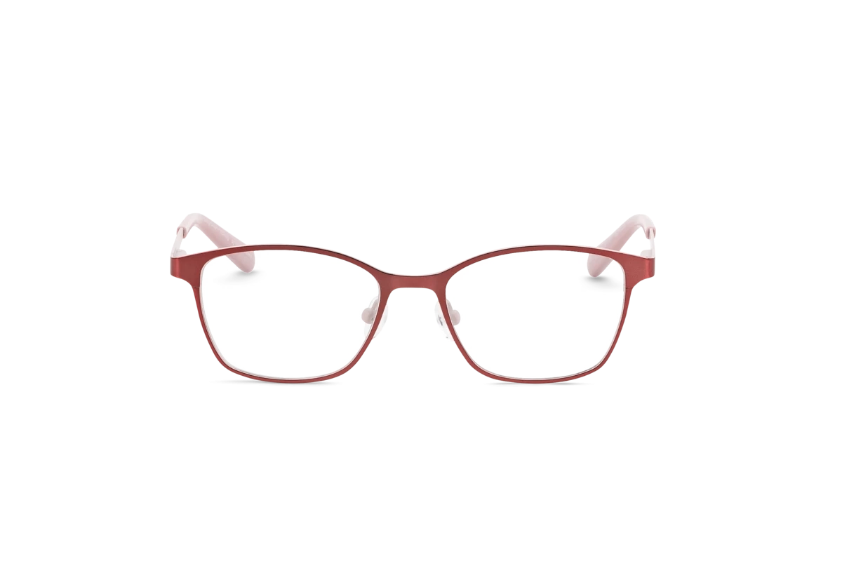 Conni CON18 Kinder Brille mit und ohne Sehstärke / Rot / rechteckig