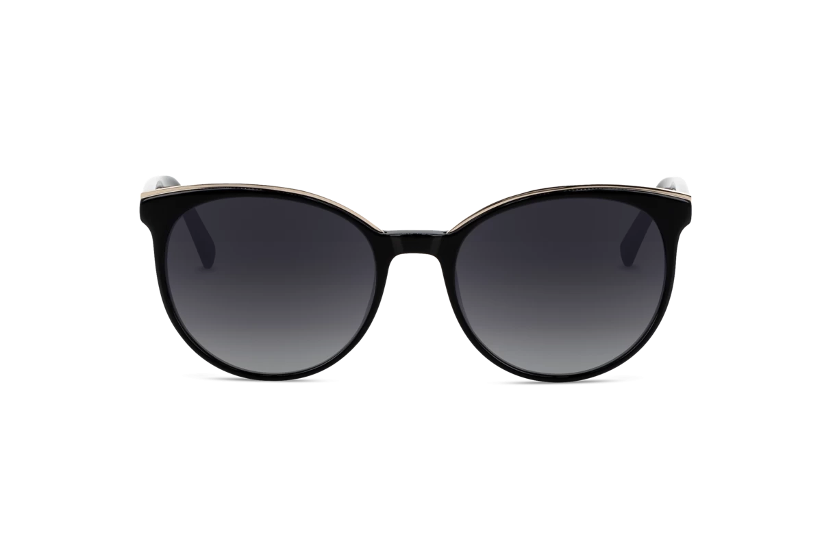 KIND 898 Damen Sonnenbrille mit und ohne Sehstärke / Schwarz / extravagant