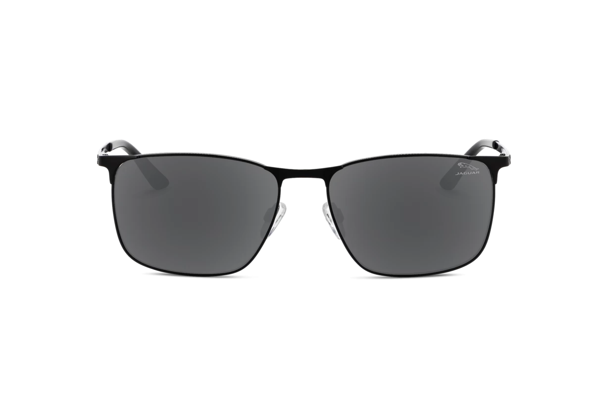 Jaguar 37369 Herren Sonnenbrille mit und ohne Sehstärke / Schwarz / rechteckig