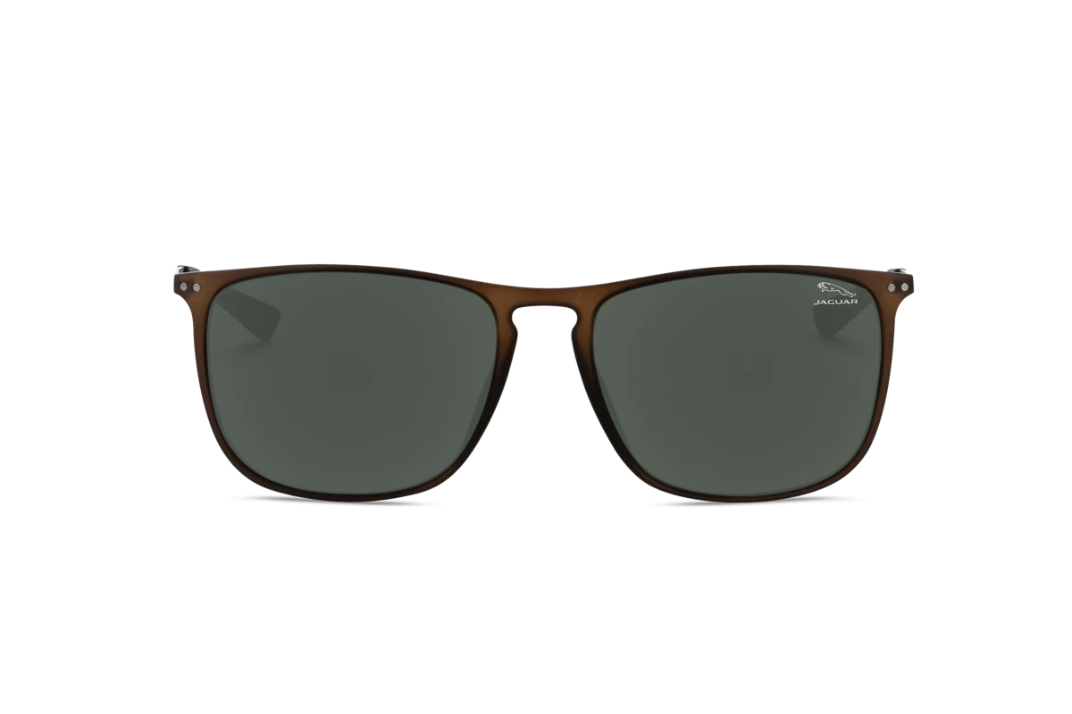 Jaguar 37622 Herren Sonnenbrille mit und ohne Sehstärke / Braun / rechteckig
