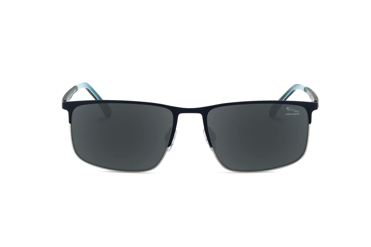 Jaguar 37821 Herren Sonnenbrille mit und ohne Sehstärke / Blau / rechteckig