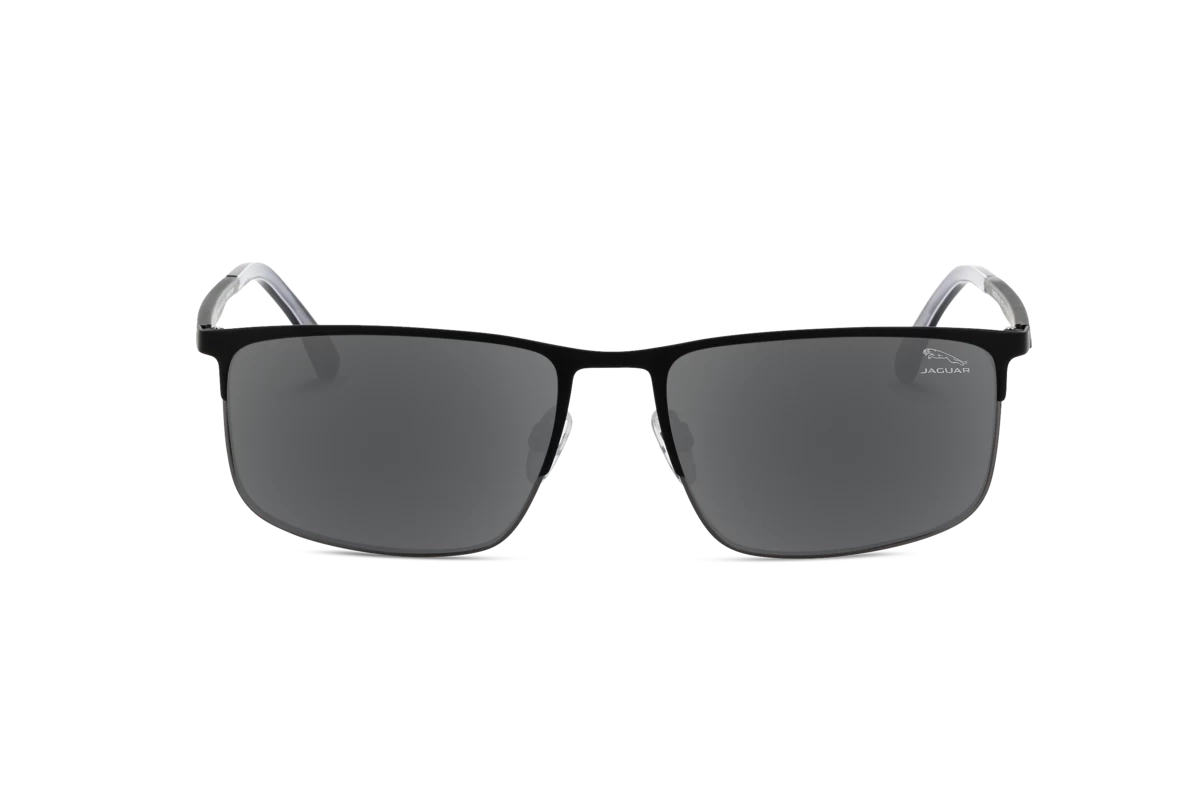 Jaguar 37821 Herren Sonnenbrille mit und ohne Sehstärke / Schwarz / rechteckig