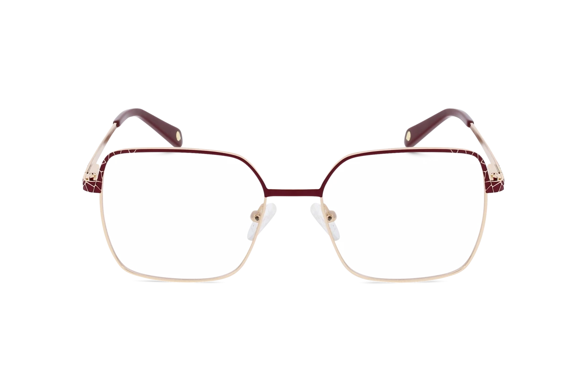 KIND Juba Damen Brille mit und ohne Sehstärke / Rot / rechteckig