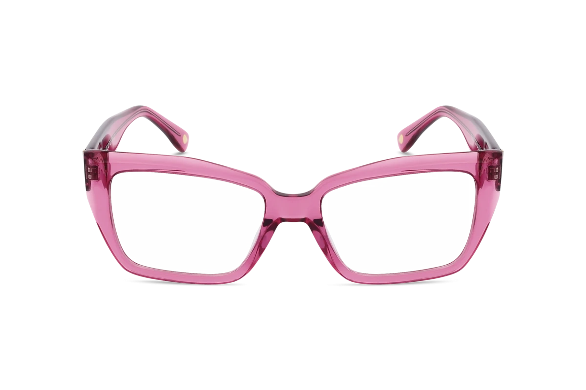 KIND Seine Damen Brille mit und ohne Sehstärke / Pink / rechteckig