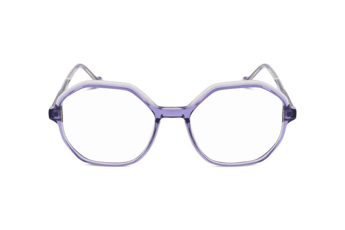 KIND Napa Damen Brille mit und ohne Sehstärke / Violett / rechteckig