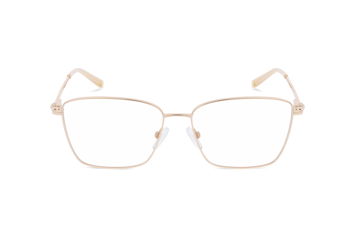 KIND Sava Damen Brille mit und ohne Sehstärke / Gold / rechteckig