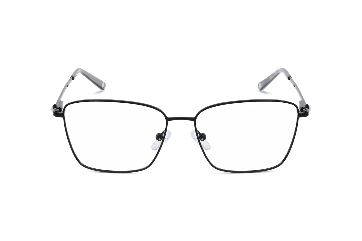 KIND Sava Damen Brille mit und ohne Sehstärke / Schwarz / rechteckig