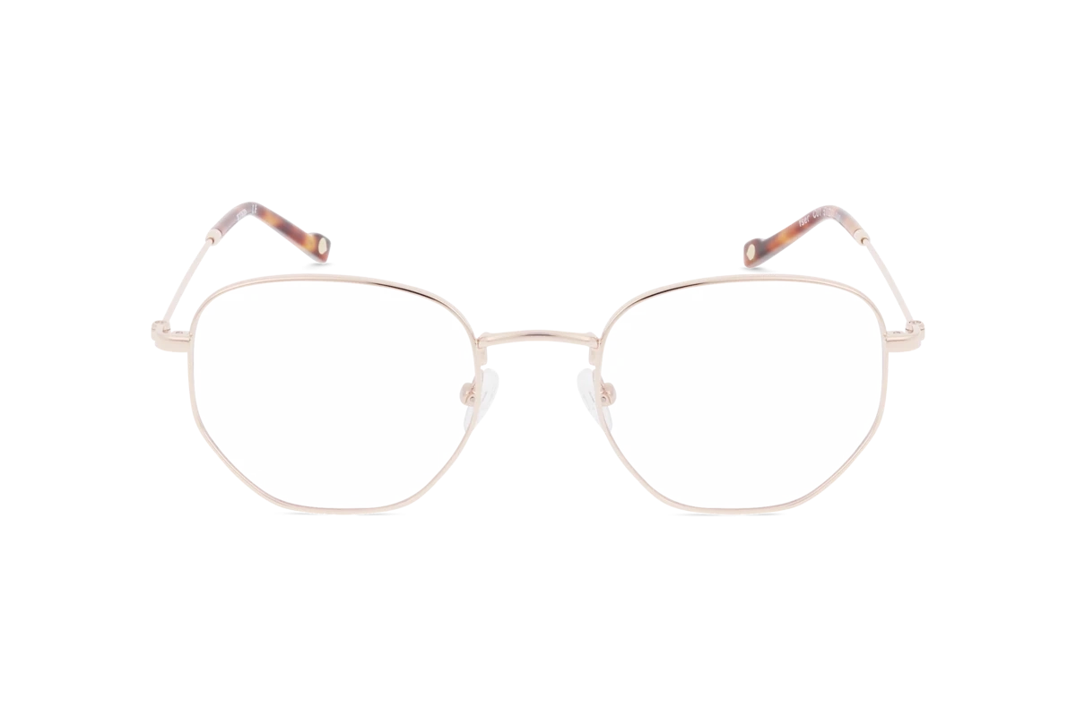 KIND Yser Unisex Brille mit und ohne Sehstärke / Gold / rechteckig