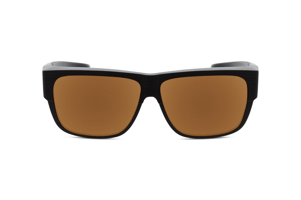 Cover Me 7789 Unisex Sonnenbrille mit und ohne Sehstärke / Braun / rechteckig