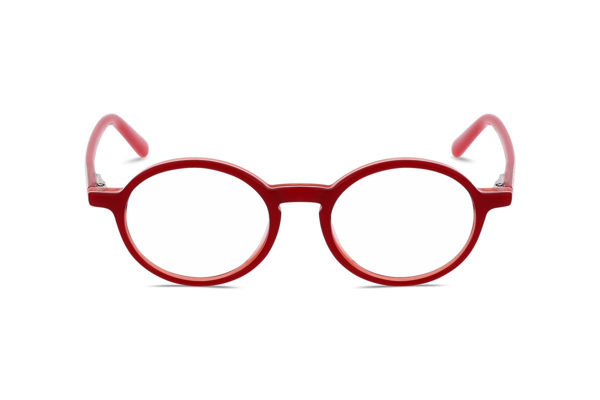 Conni CON19 Unisex Brille mit und ohne Sehstärke / Rot / oval