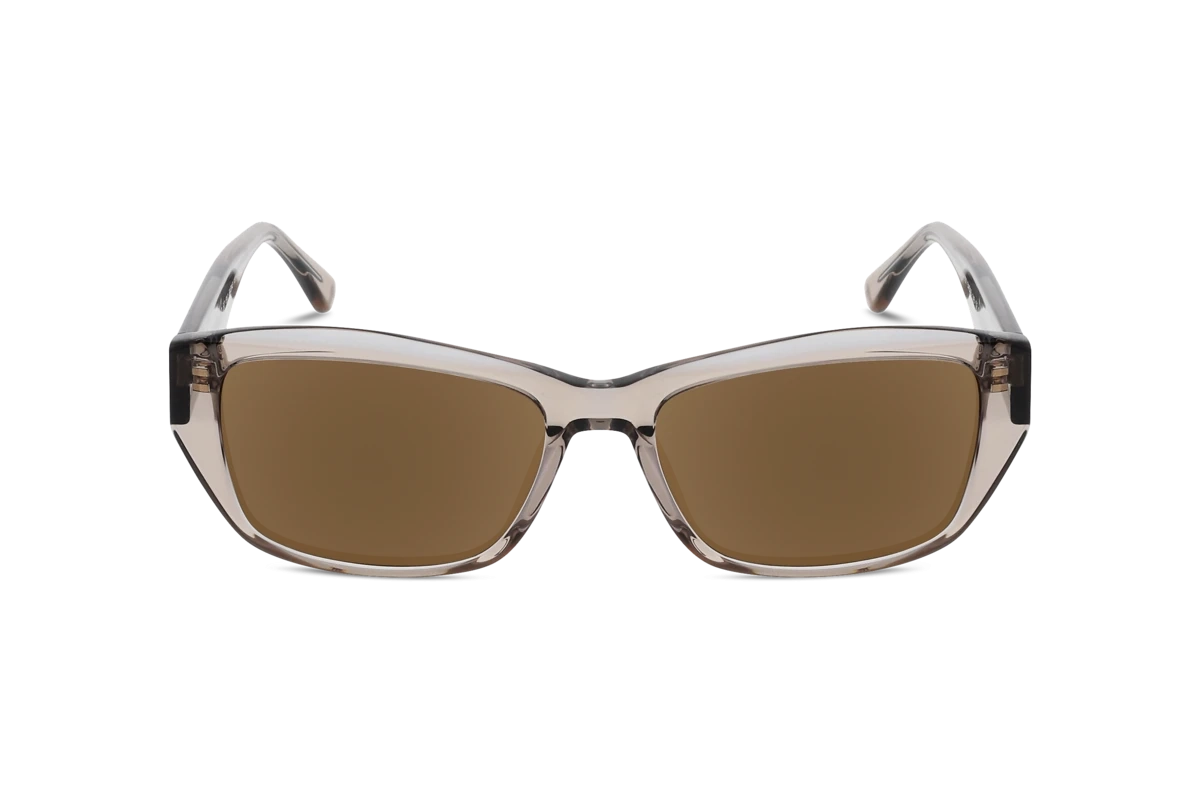 KIND 964 Damen Sonnenbrille mit und ohne Sehstärke / Braun / rechteckig