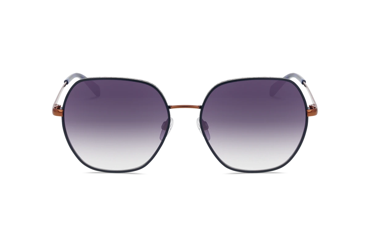 KIND 974 Damen Sonnenbrille mit und ohne Sehstärke / Blau / rechteckig