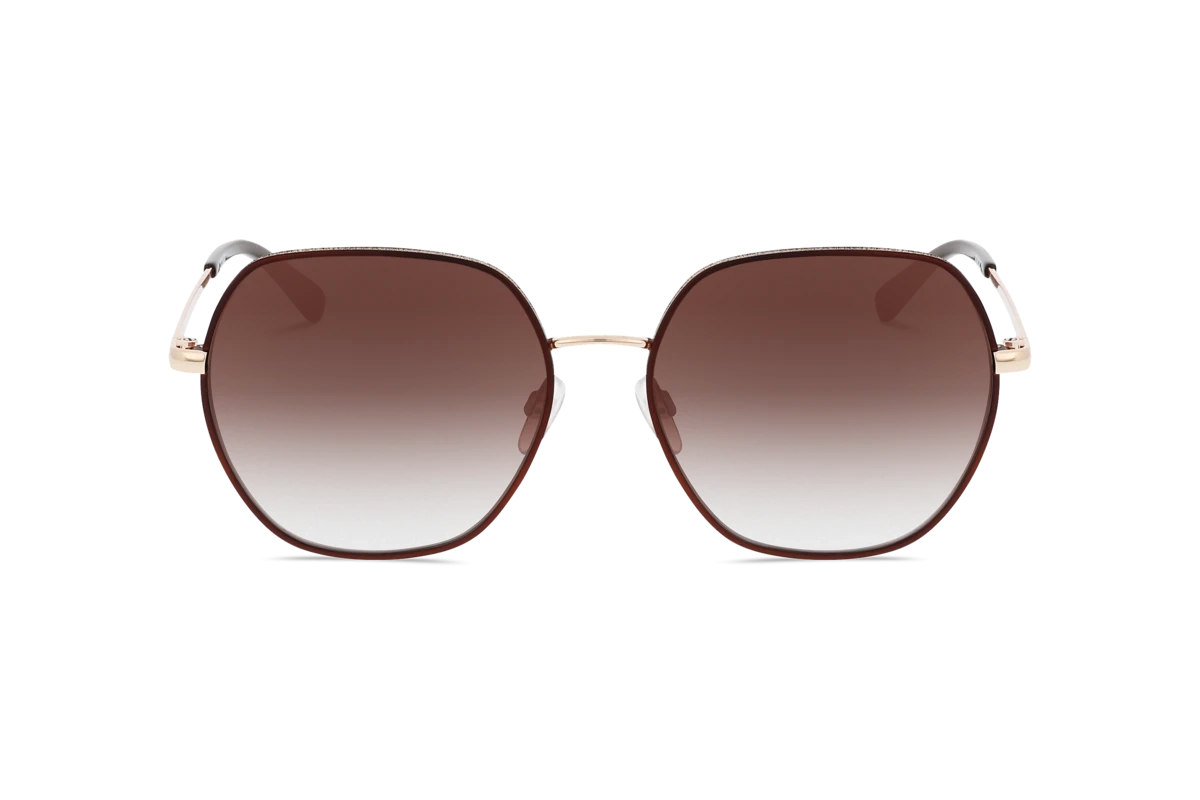 KIND 974 Damen Sonnenbrille mit und ohne Sehstärke / Rot / rechteckig