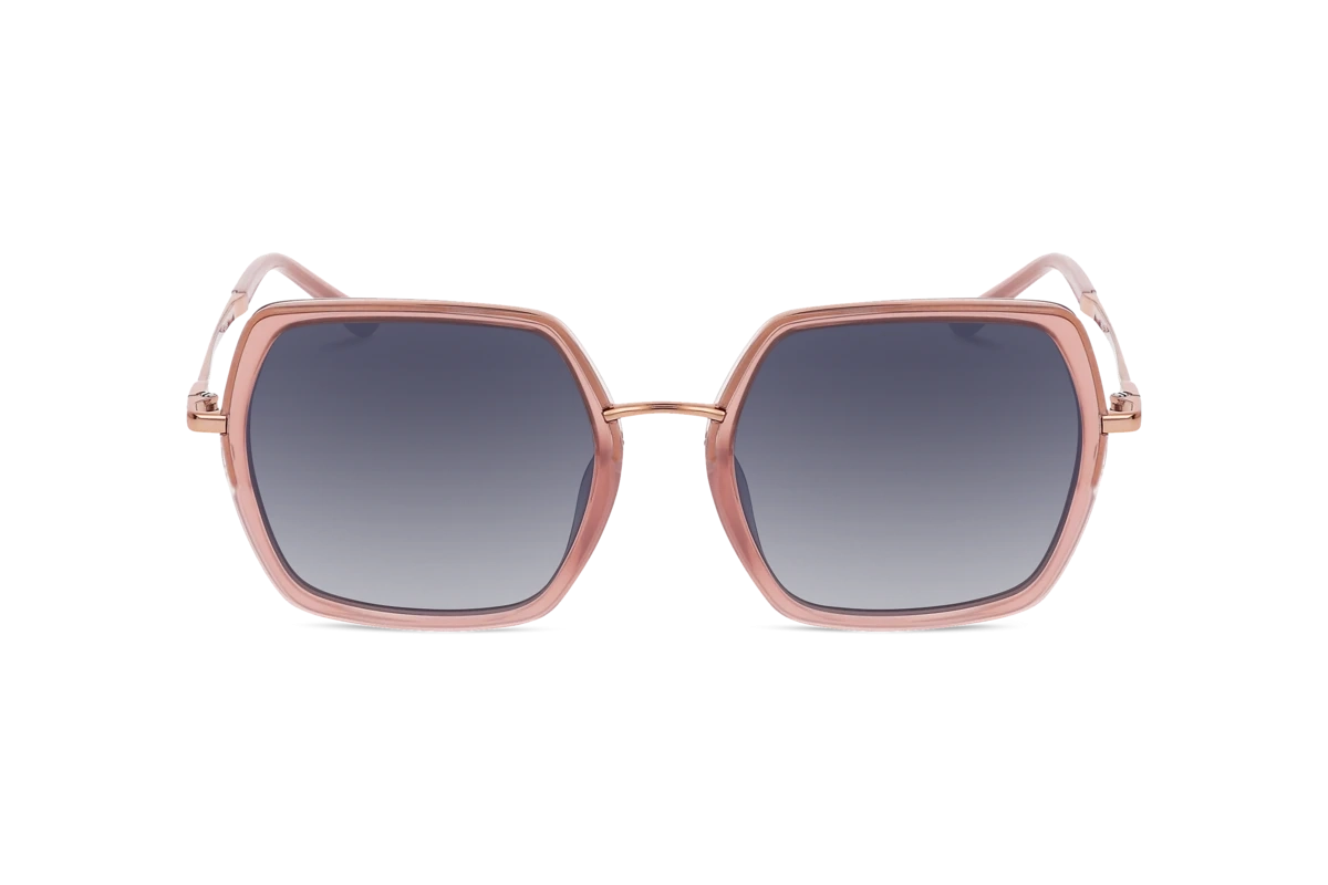 KIND 980 Damen Sonnenbrille mit und ohne Sehstärke / Rot / rechteckig