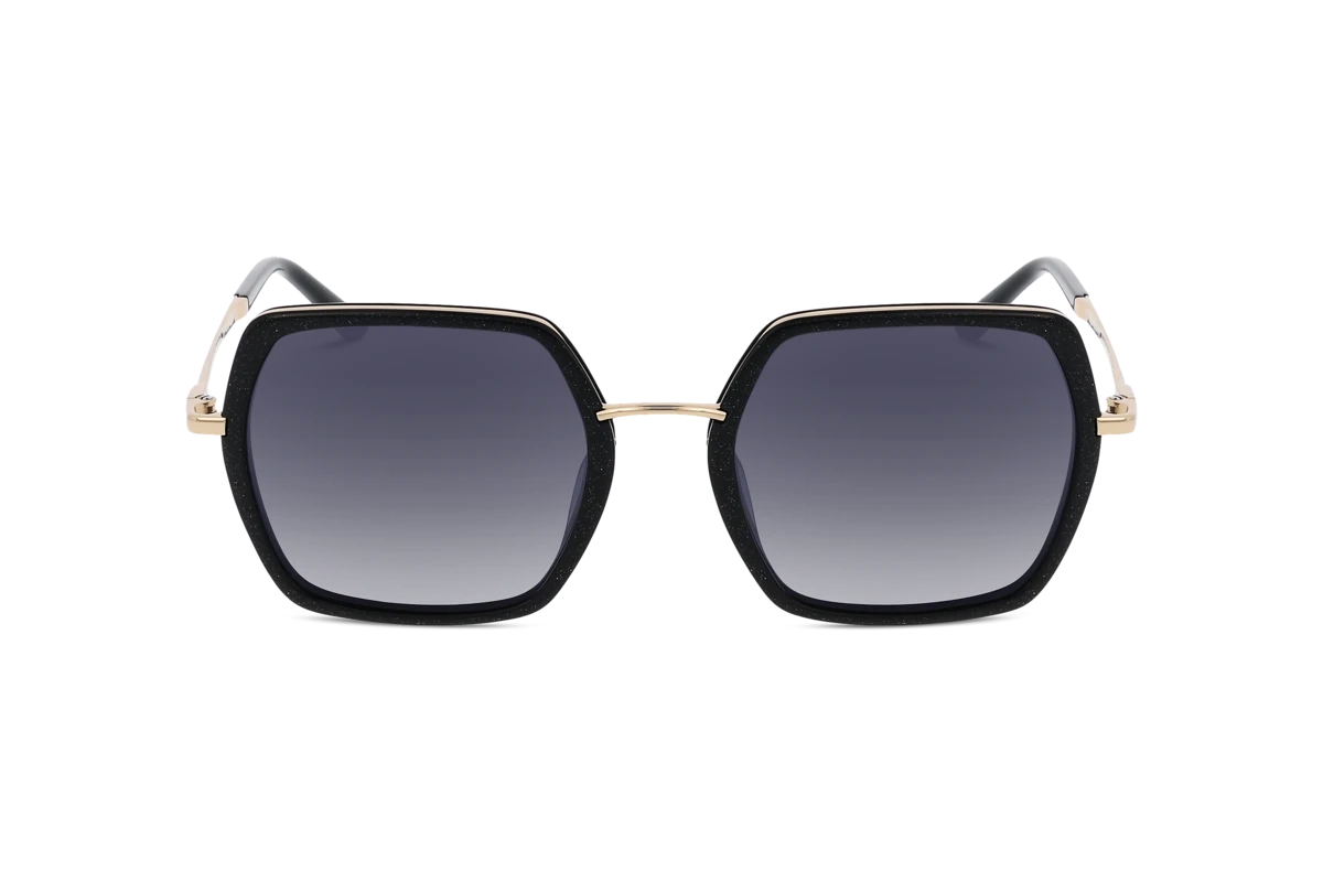 KIND 980 Damen Sonnenbrille mit und ohne Sehstärke / Schwarz / rechteckig