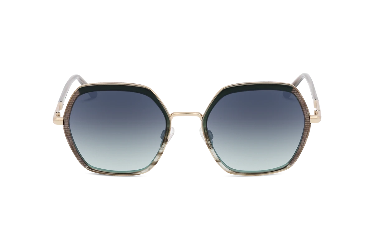 KIND 996 Damen Sonnenbrille mit und ohne Sehstärke / Tuerkis / rechteckig