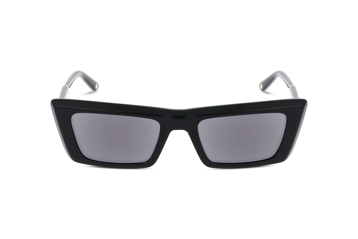 KIND 1057 Unisex Sonnenbrille mit und ohne Sehstärke / Schwarz / rechteckig