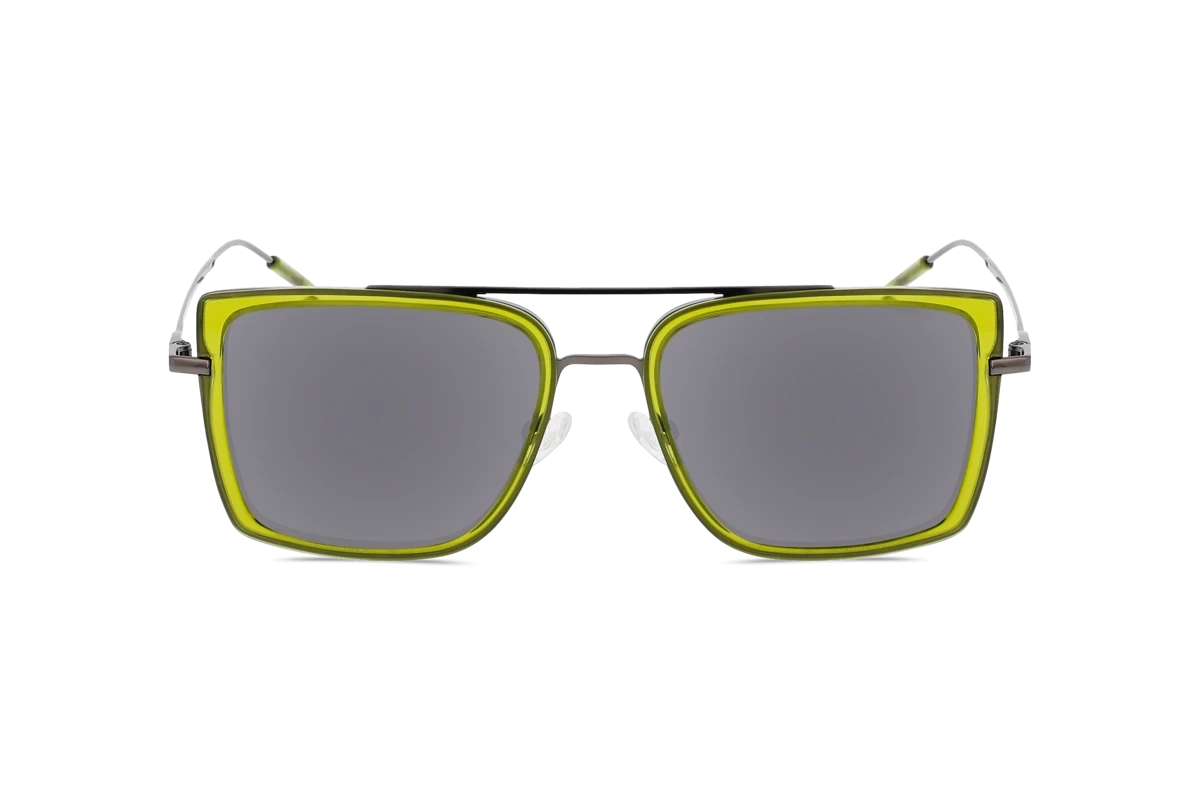 KIND 1033 Unisex Sonnenbrille mit und ohne Sehstärke / Transparent / rechteckig