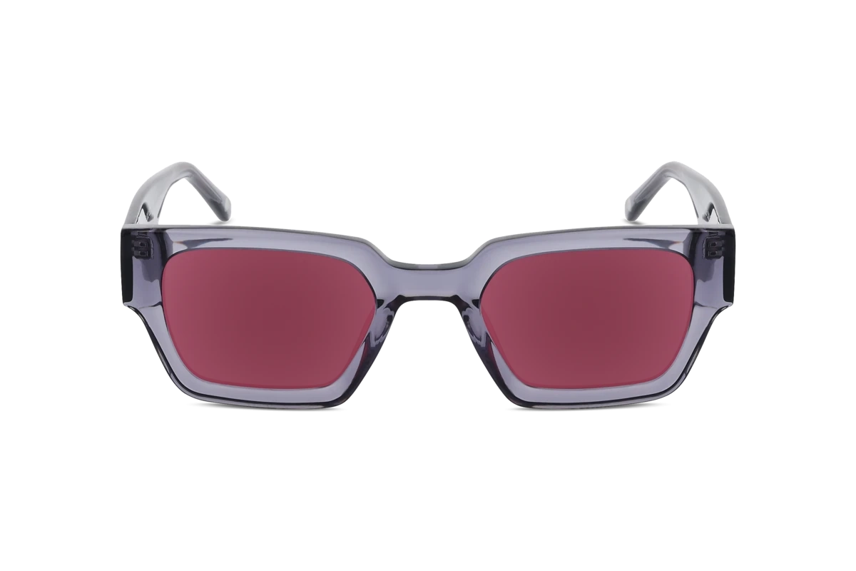 KIND 1010 Damen Sonnenbrille mit und ohne Sehstärke / Transparent / rechteckig