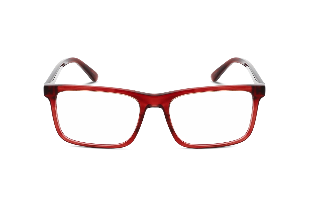Emporio Armani EA3227 Herren Brille mit und ohne Sehstärke / Rot / rechteckig