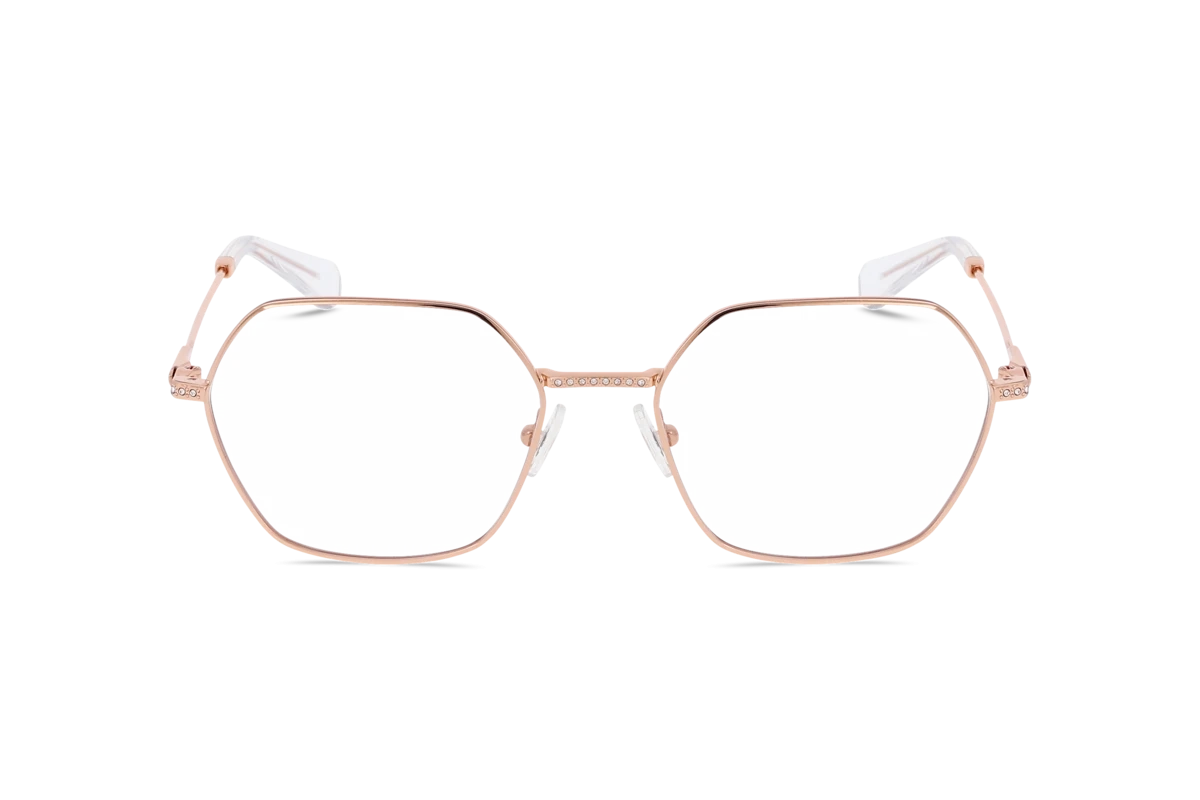 Swarovski SK1011 Damen Brille mit und ohne Sehstärke / Gold / rechteckig