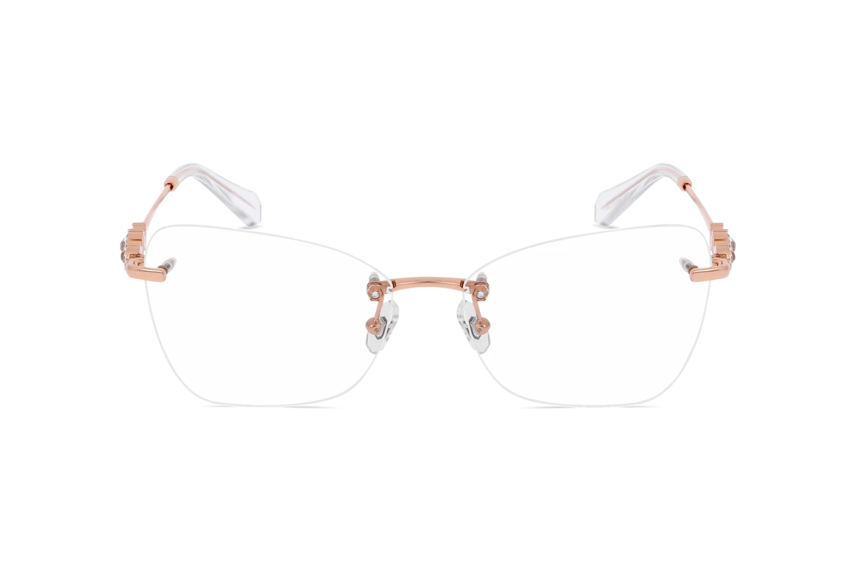Swarovski SK1014 Damen Brille mit und ohne Sehstärke / Gold / extravagant