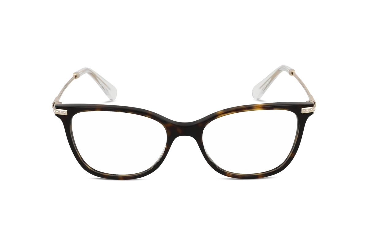 Swarovski SK2010 Damen Brille mit und ohne Sehstärke / Havanna / rechteckig