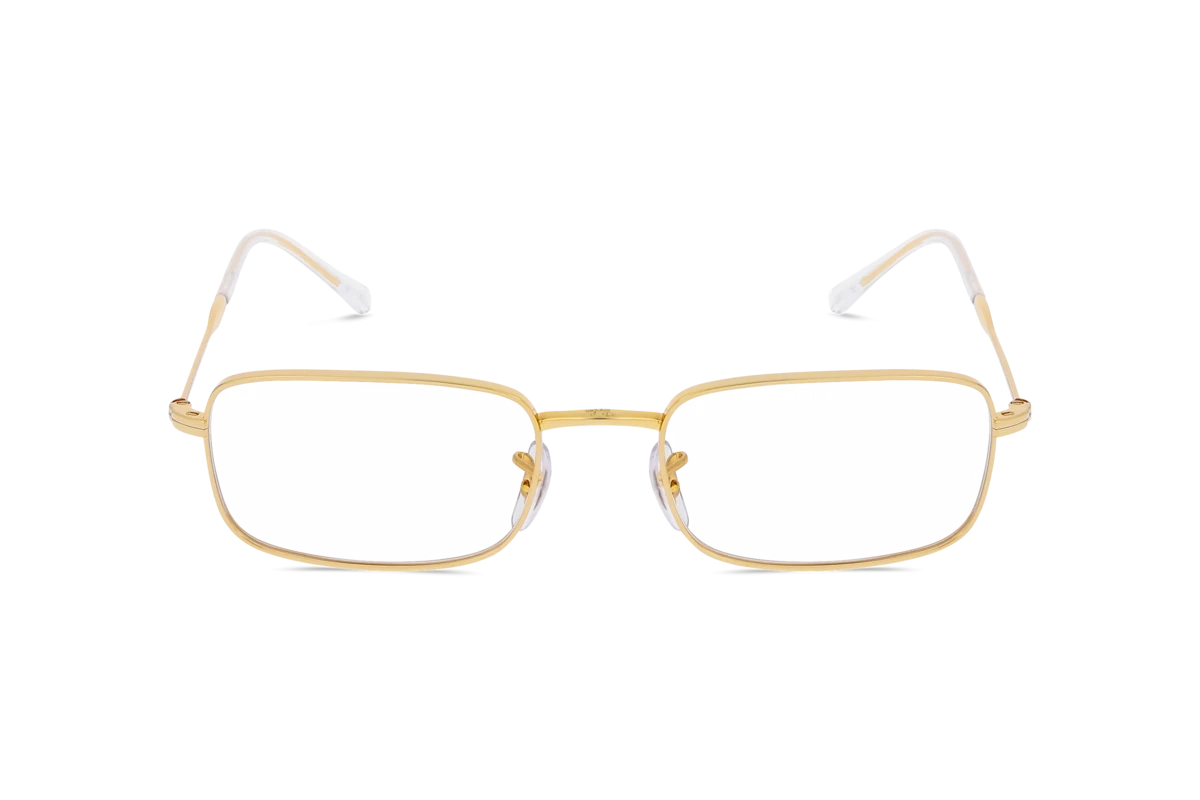 Ray-Ban RX3746V Unisex Brille mit und ohne Sehstärke / Gold / rechteckig