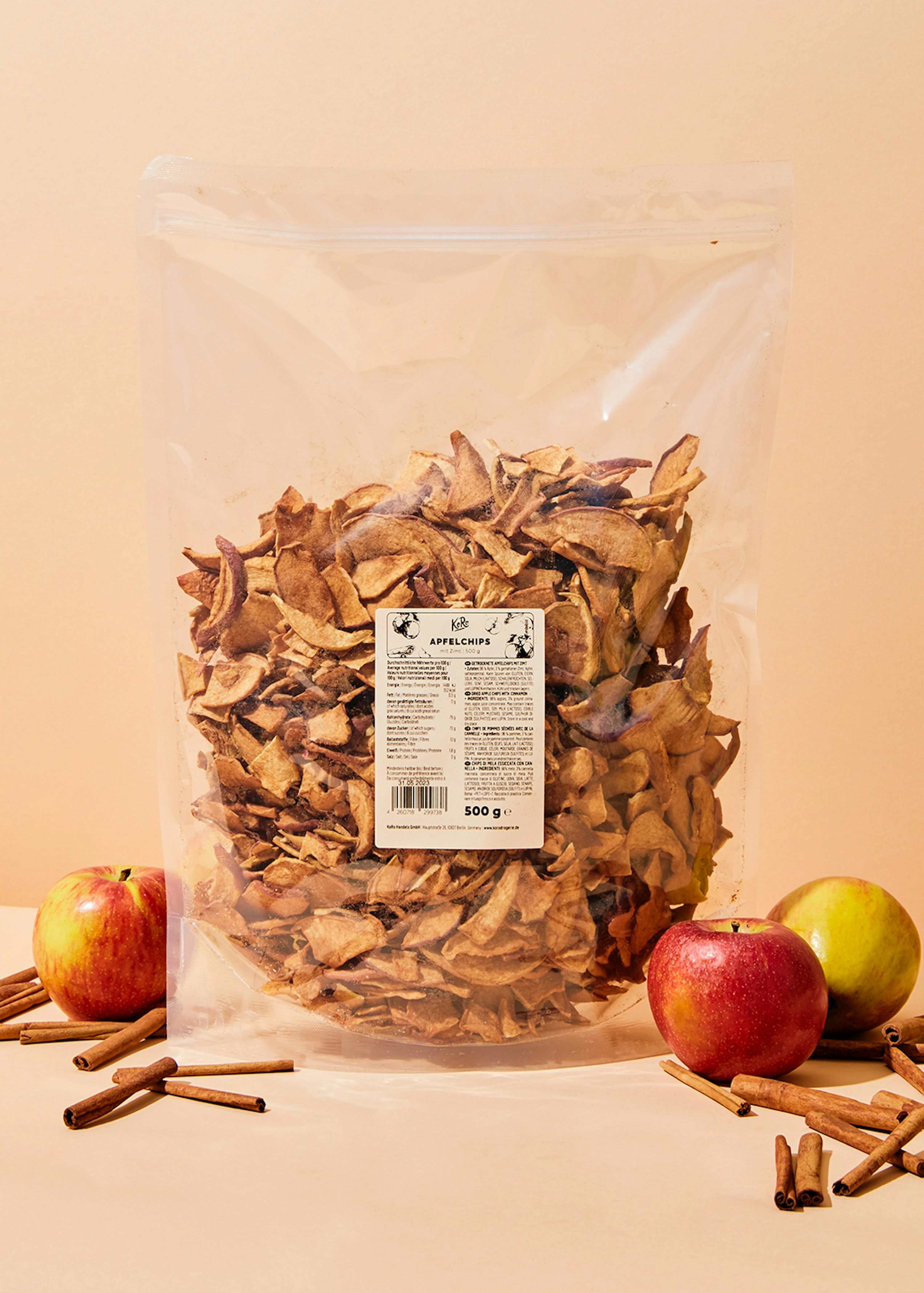 Apfelchips mit Zimt 500 g