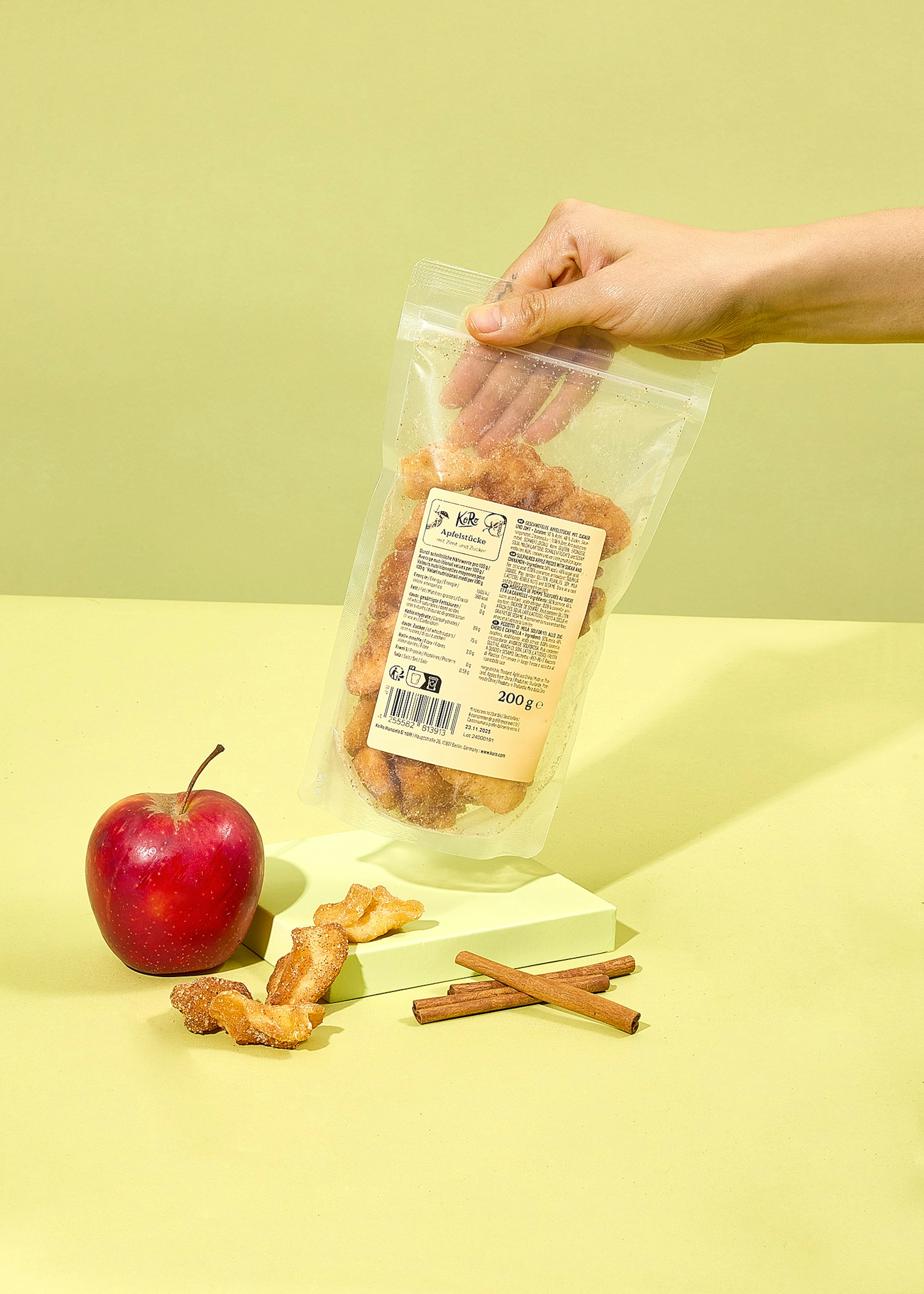 Apfelstücke mit Zimt und Zucker 200 g