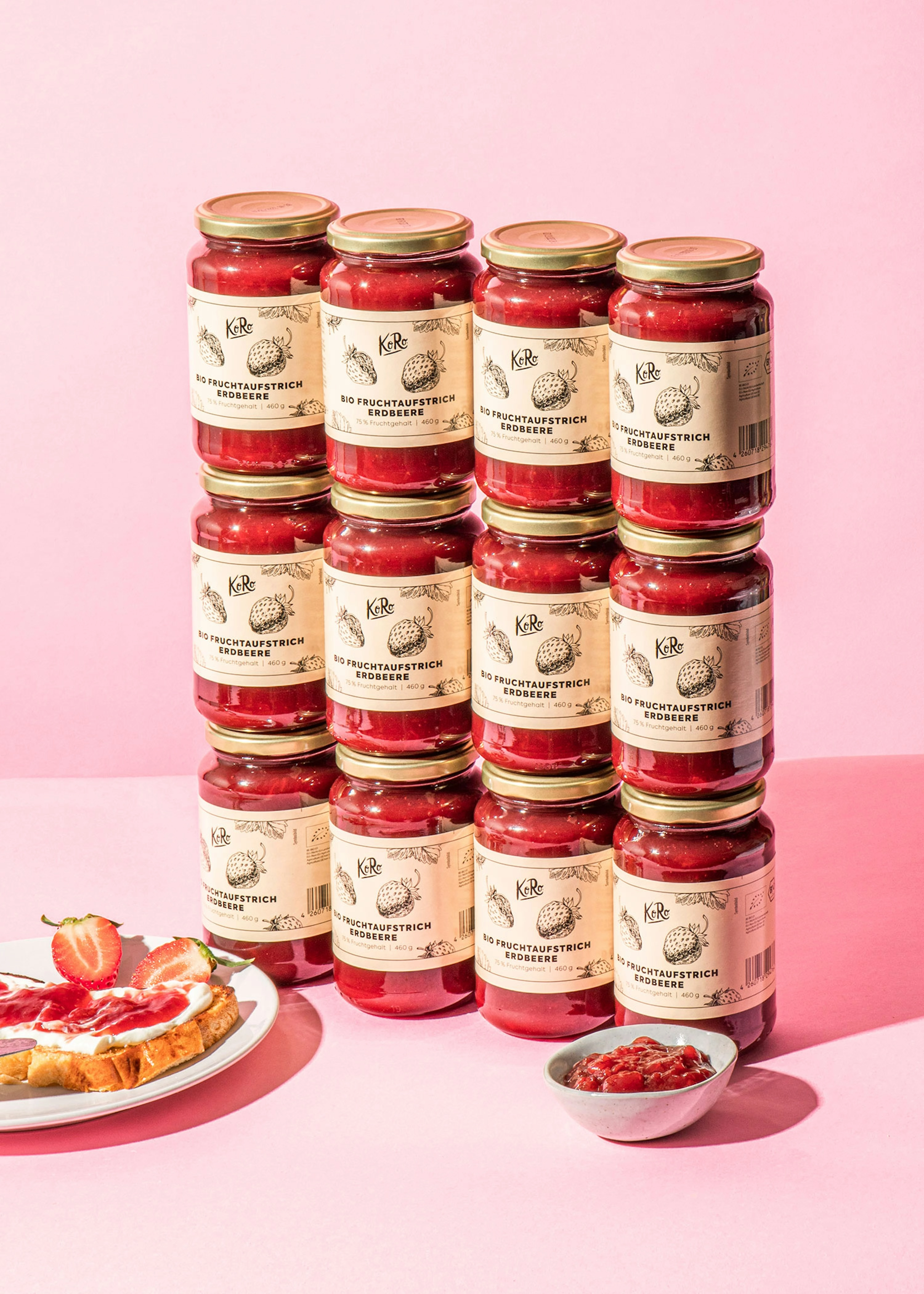 Bio Fruchtaufstrich Erdbeere 12 x 460 g